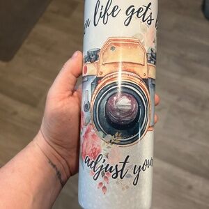 Brand New Photographers adjust your focus skinny tumbler